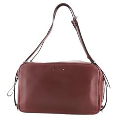 Valentino Belted Handle Bowling Bag Leather