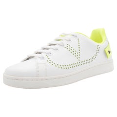 Valentino Bianco/Lime/Bianco BACKNET Sneakers Size EU 36
