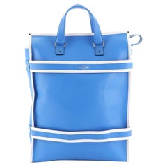 Valentino Bicolor Belted Tote Leather Tall