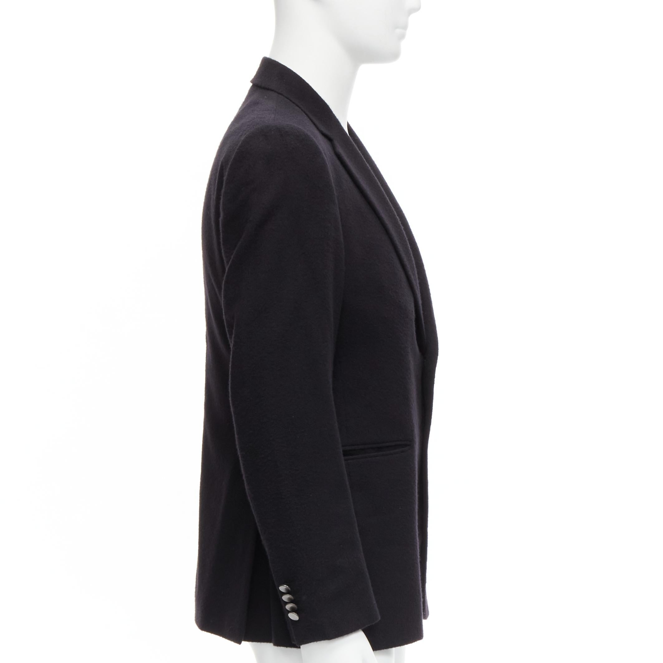 VALENTINO black 100% cashmere modal lined casual blazer jacket EU48 M For Sale 1