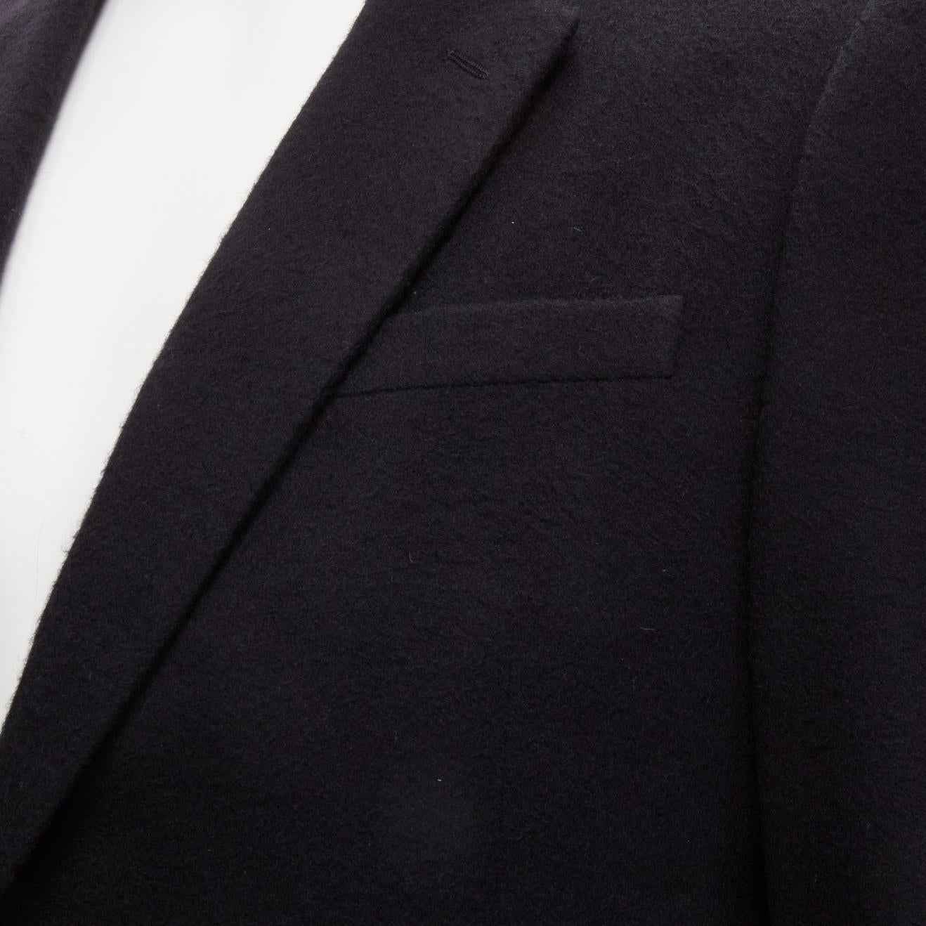 VALENTINO black 100% cashmere modal lined casual blazer jacket EU48 M For Sale 4