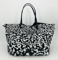 Valentino Black and White Paillette Sequin Tote