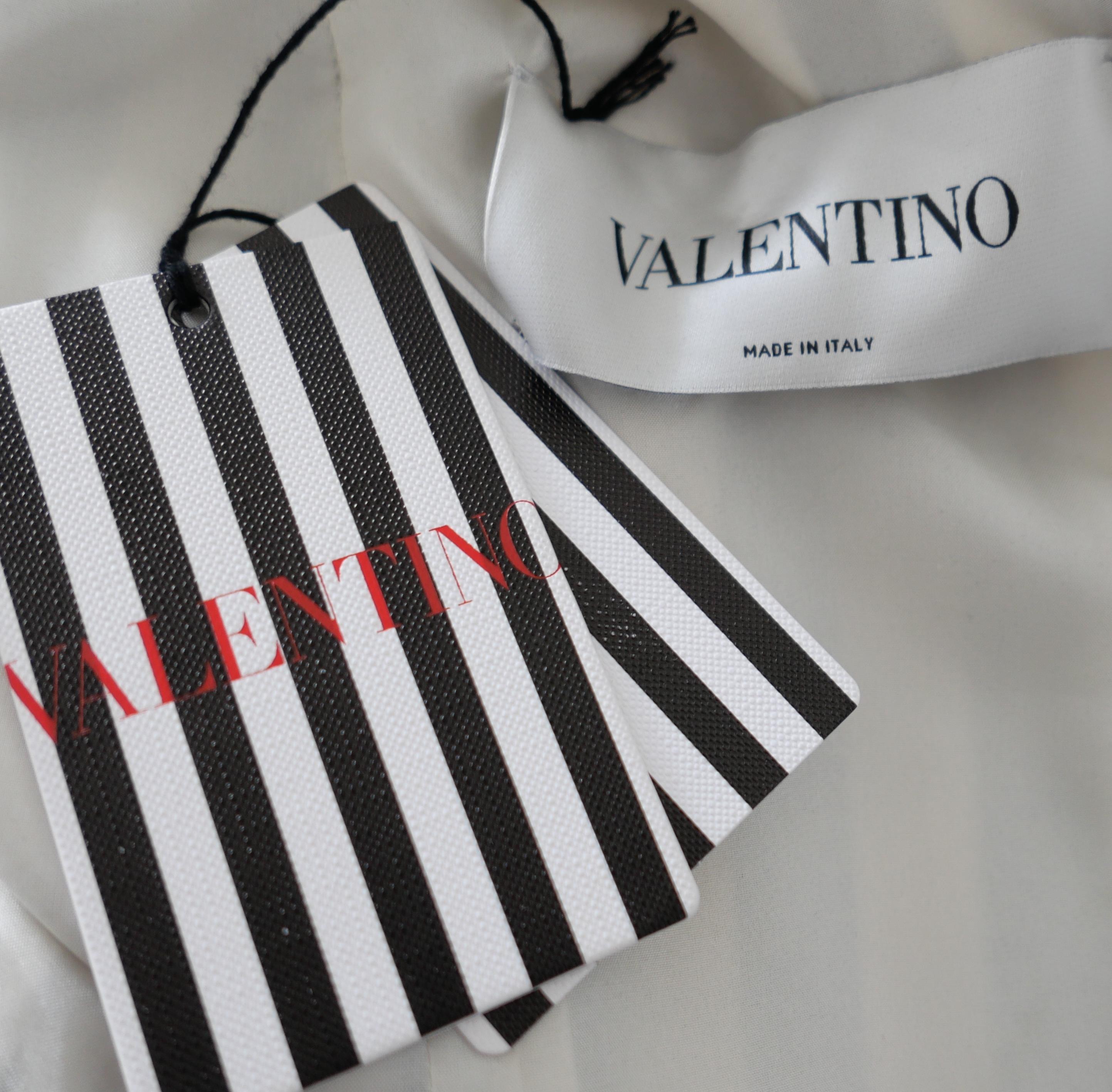 Valentino Schwarz-weiß gestreiftes Skaterkleid im Angebot 2
