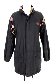 Valentino Black Anoraks Down Sport Jacket