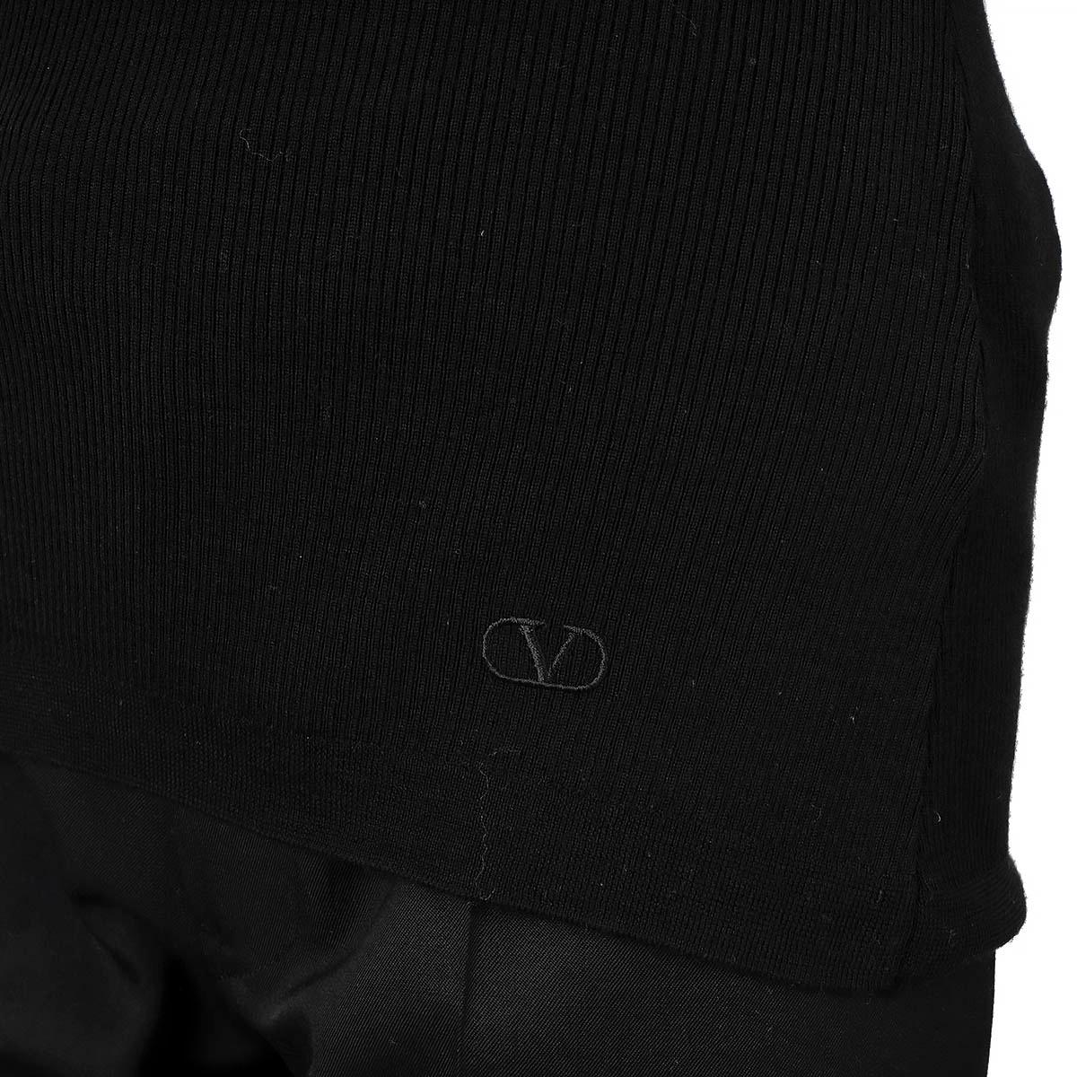 VALENTINO schwarz & braun Wolle 2020 SEQUIN RIB-KNIT TURTLENECK Pullover S im Angebot 2