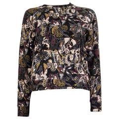 VALENTINO black BUTTERFLY Crewneck Sweater S