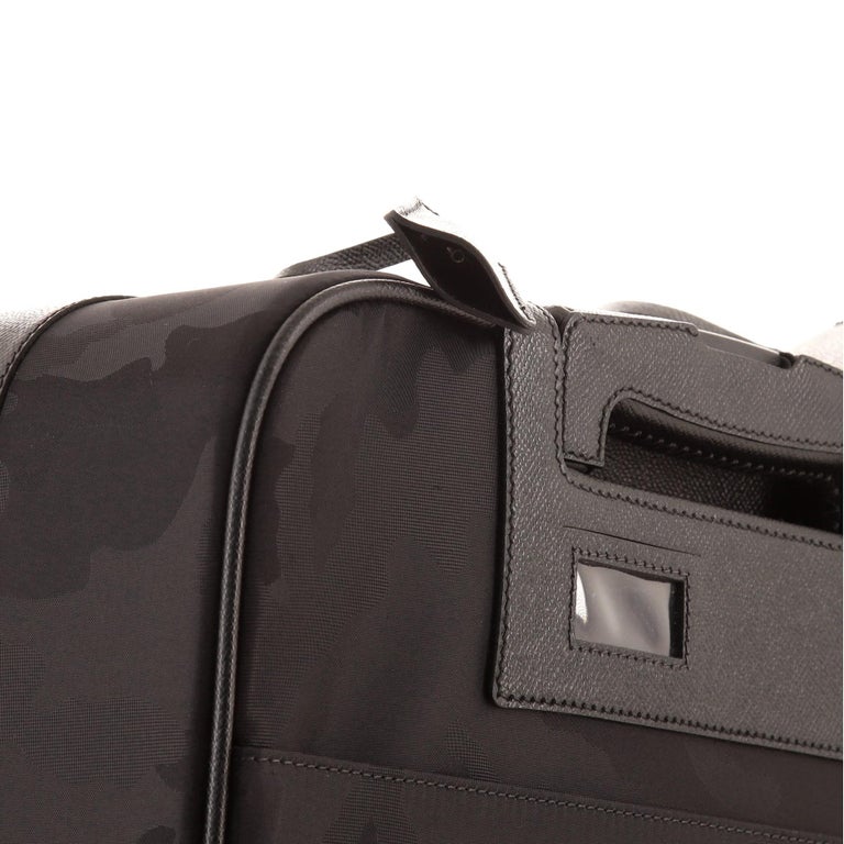 Valentino Black Camo Nylon Carry On Rolling Luggage For Sale at 1stDibs
