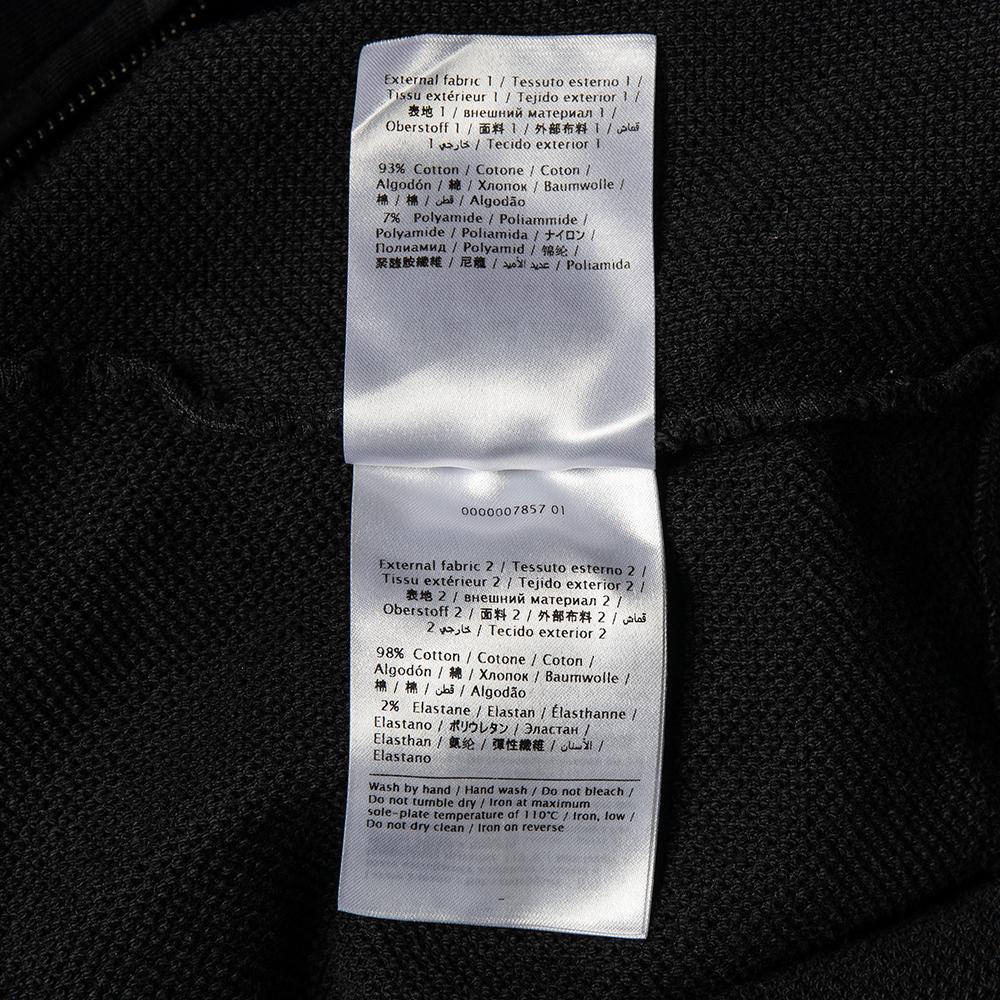 Valentino - Sweat-shirt à capuche en coton imprimé camouflage noir avec fermeture éclair L en vente 1