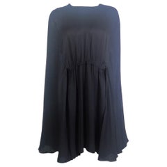 VALENTINO Black Cape Dress Size 42