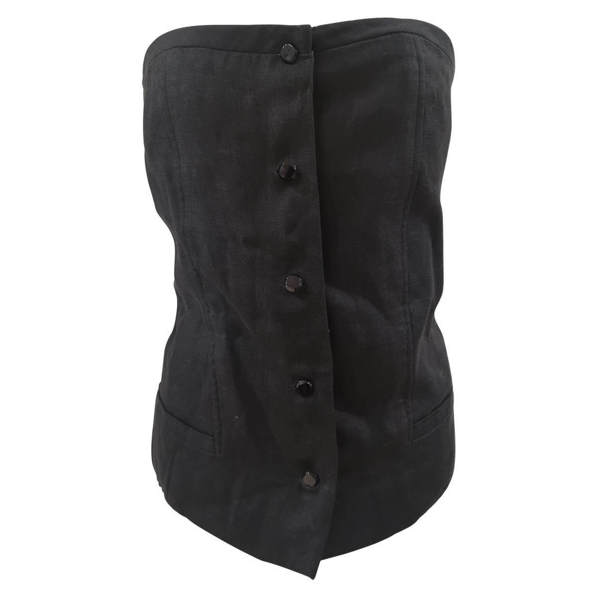 Valentino black corset 