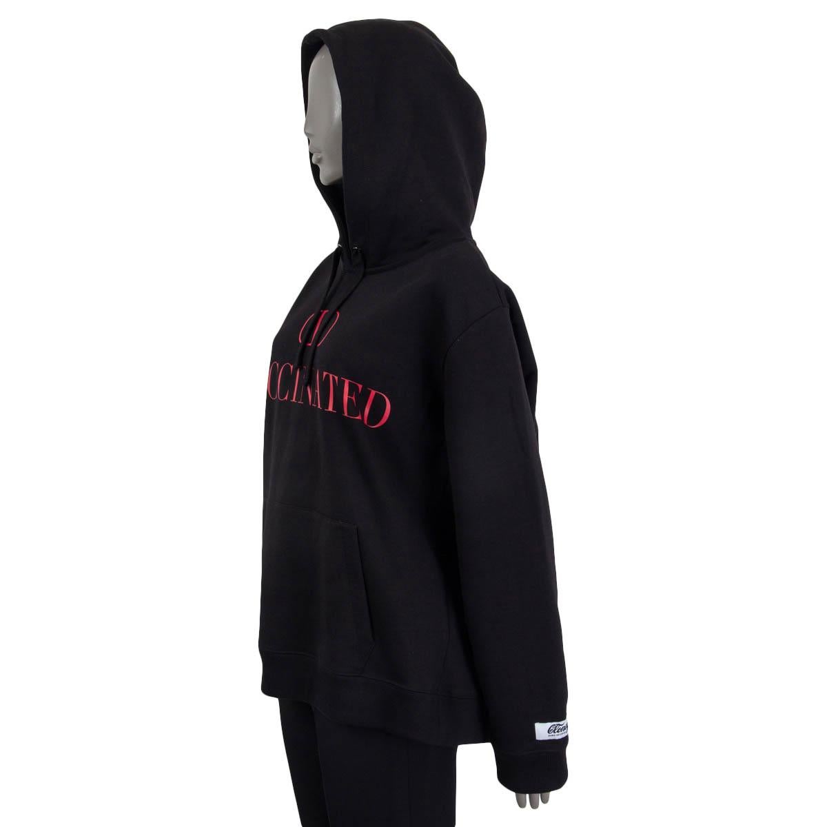 black and red balenciaga hoodie