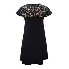 Valentino Black Lace Dress Women's Size IT42, 21st Century