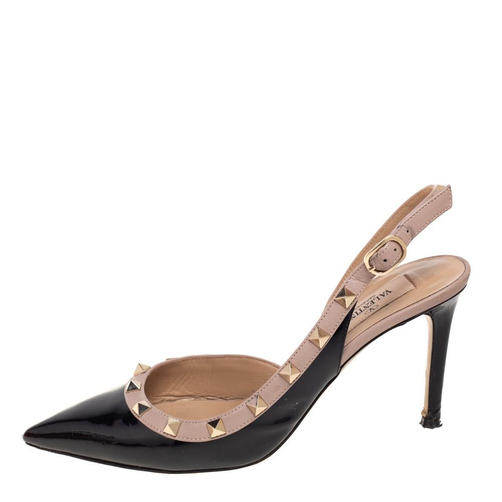 When considering Valentino, three words come to mind: luxurious, bold, and iconic. These gorgeous shoes are crafted from prime quality materials, and the sleek silhouette is adorned with carefully placed Rockstuds. They can be styled with various