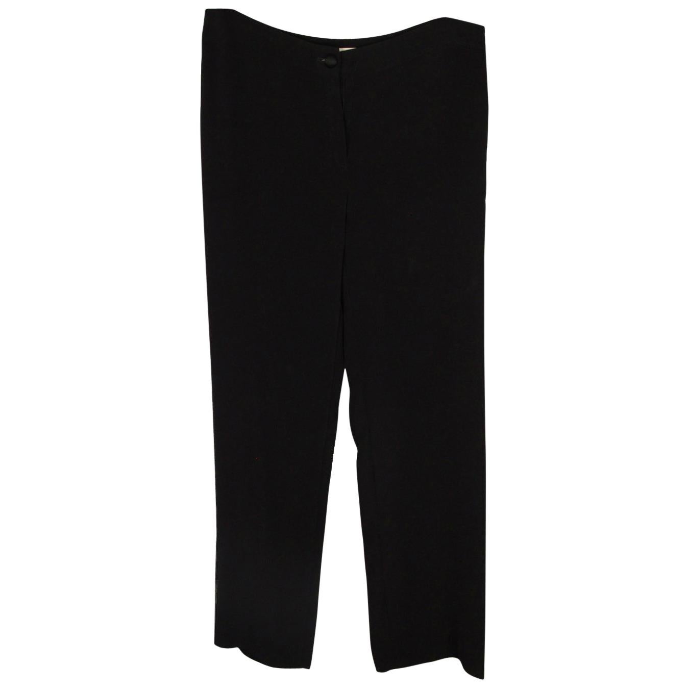 black evening pants