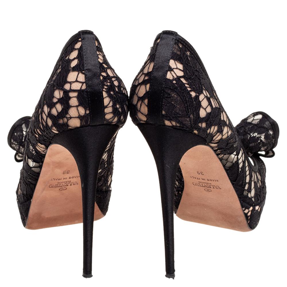valentino platform heels black