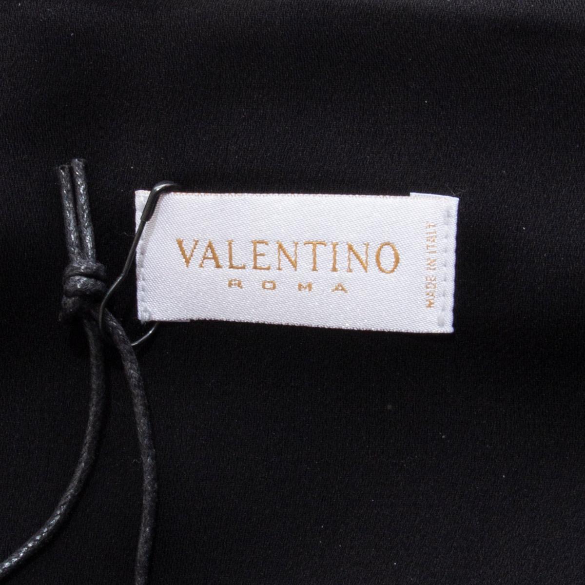 VALENTINO black HALTER EVENING GOWN MAXI Dress 40 2