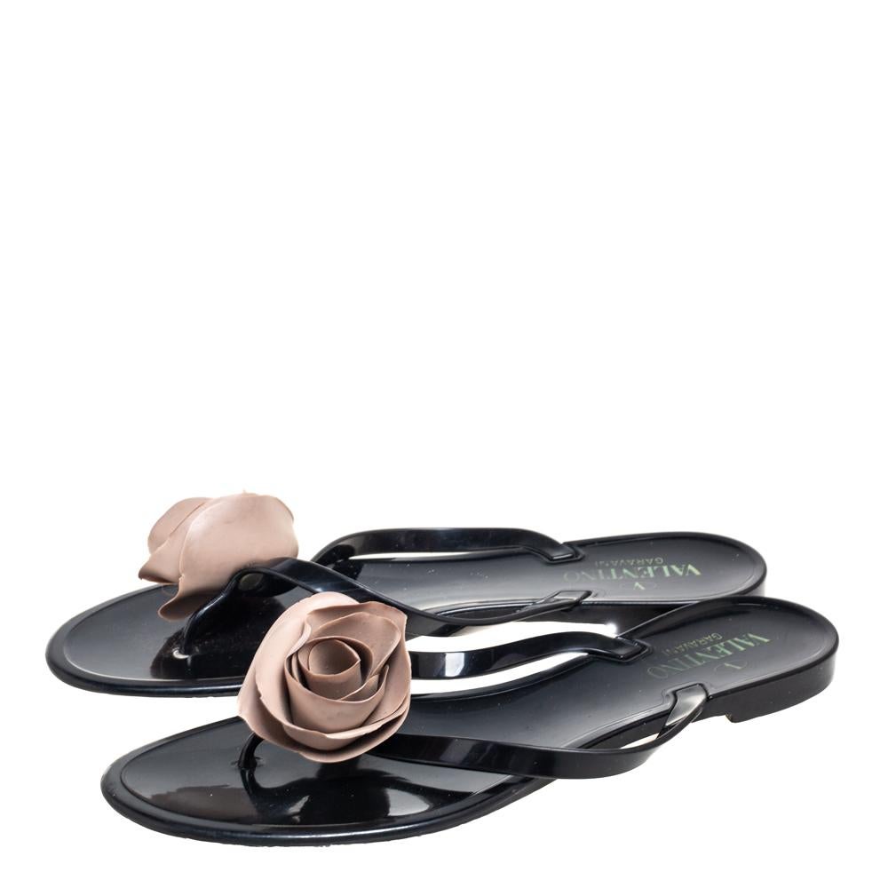 valentino jelly flip flops