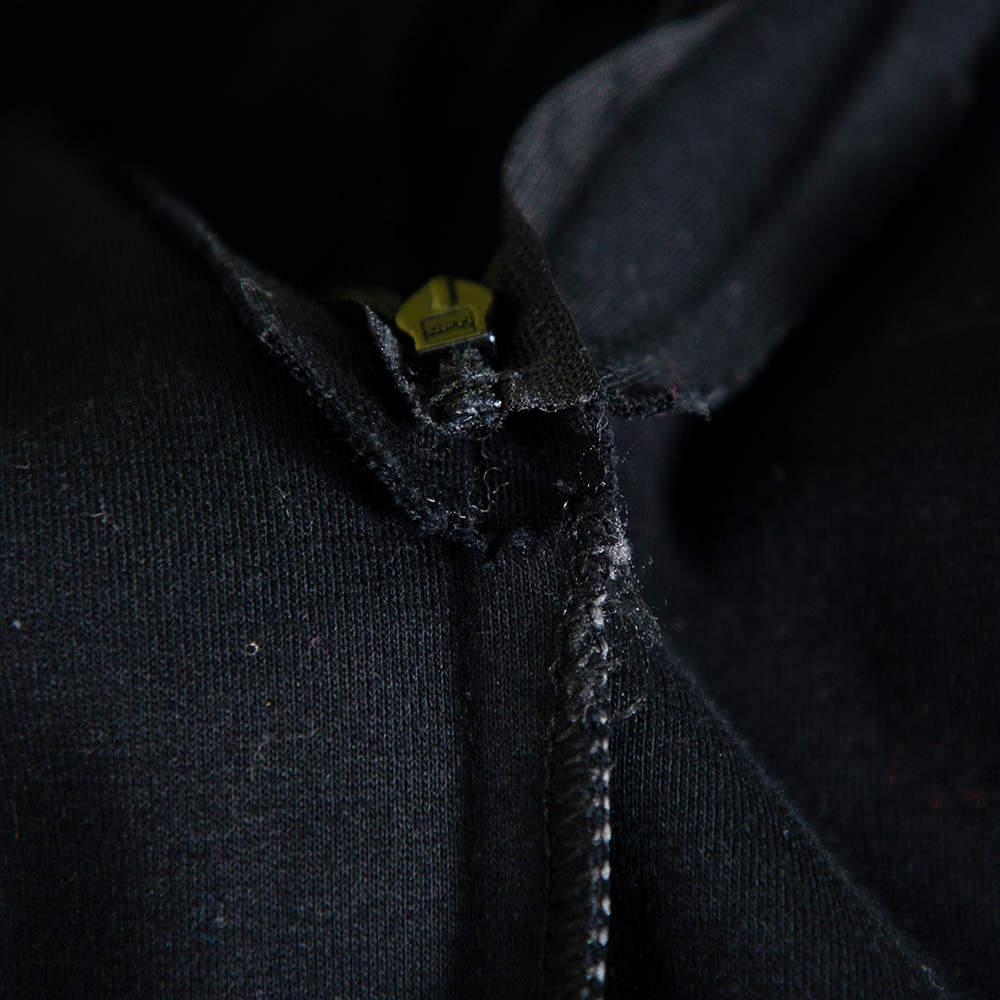 Valentino Black Knit & Lace Paneled Sheath Dress M For Sale 6