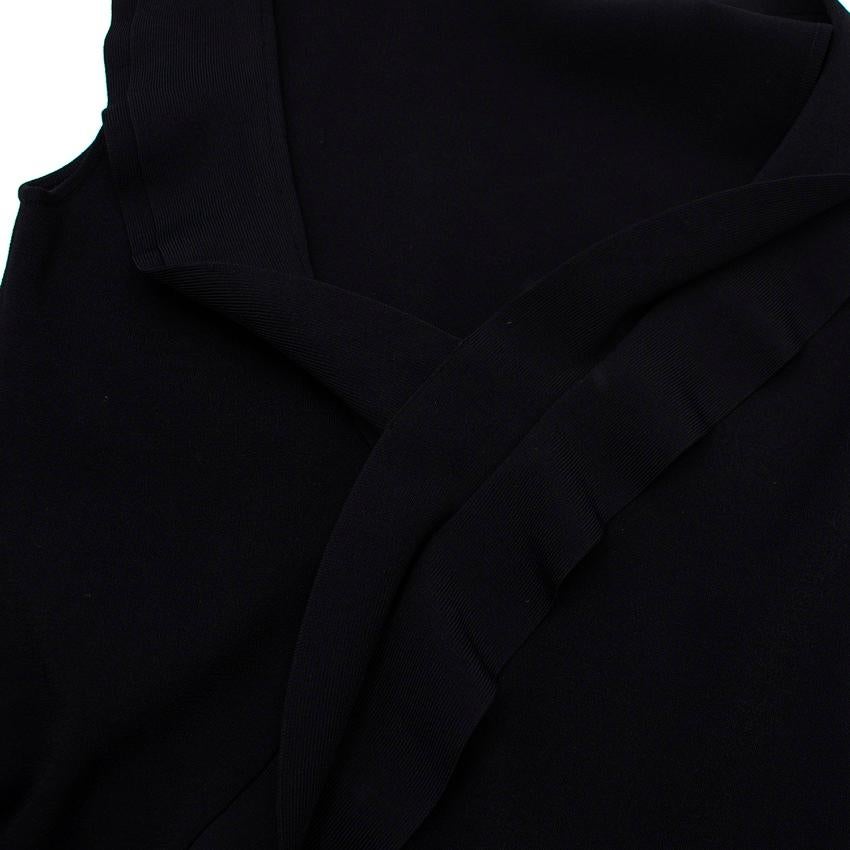 Valentino Black Knit Ruffled Dress - Size Large 5