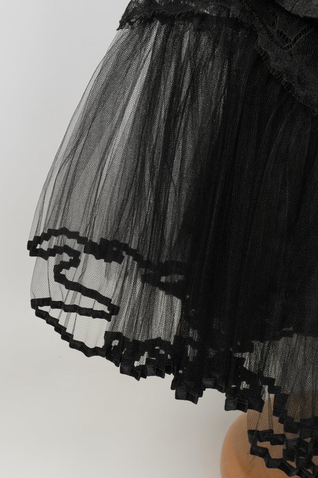 Valentino Black Lace Dress, circa 2010 For Sale 3