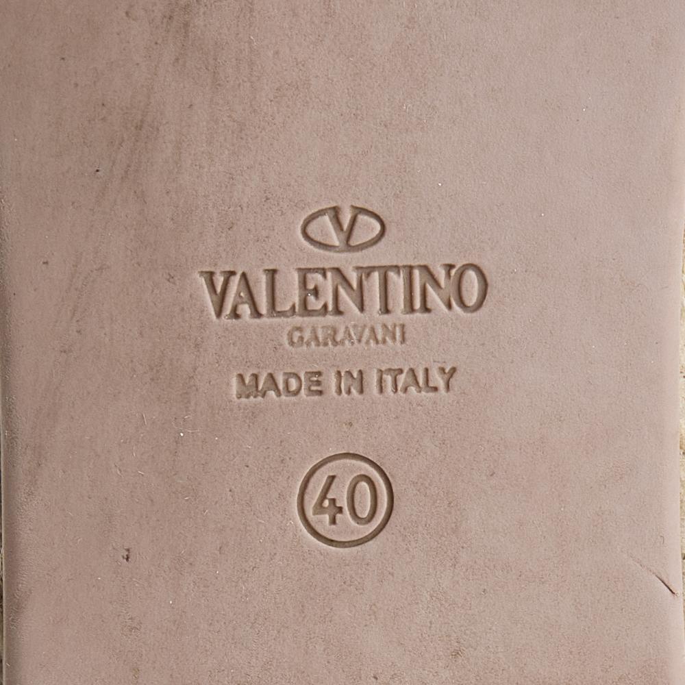 Valentino Black Lace Espadrille Flats Size 40 3