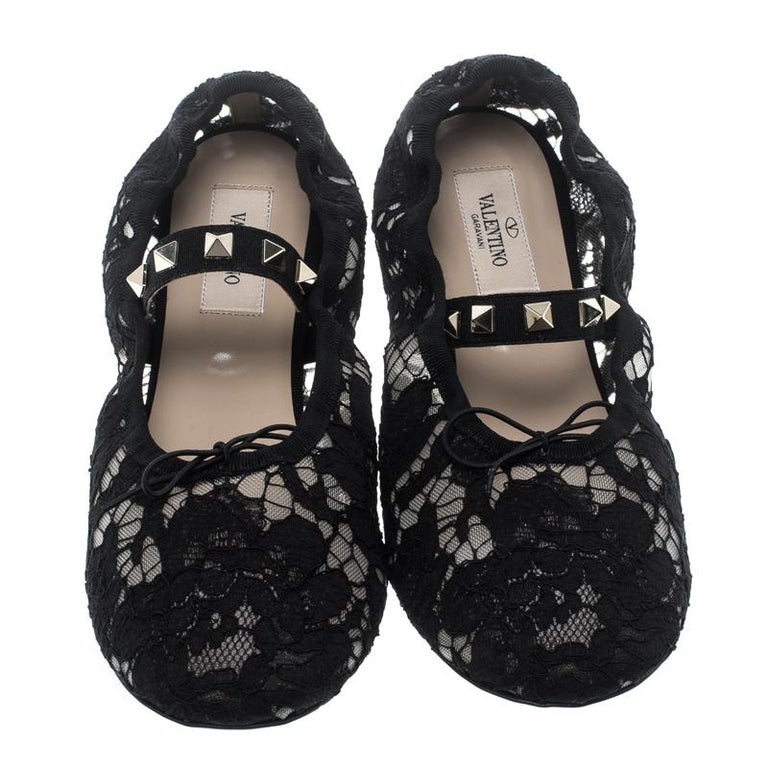 valentino flats with bow
