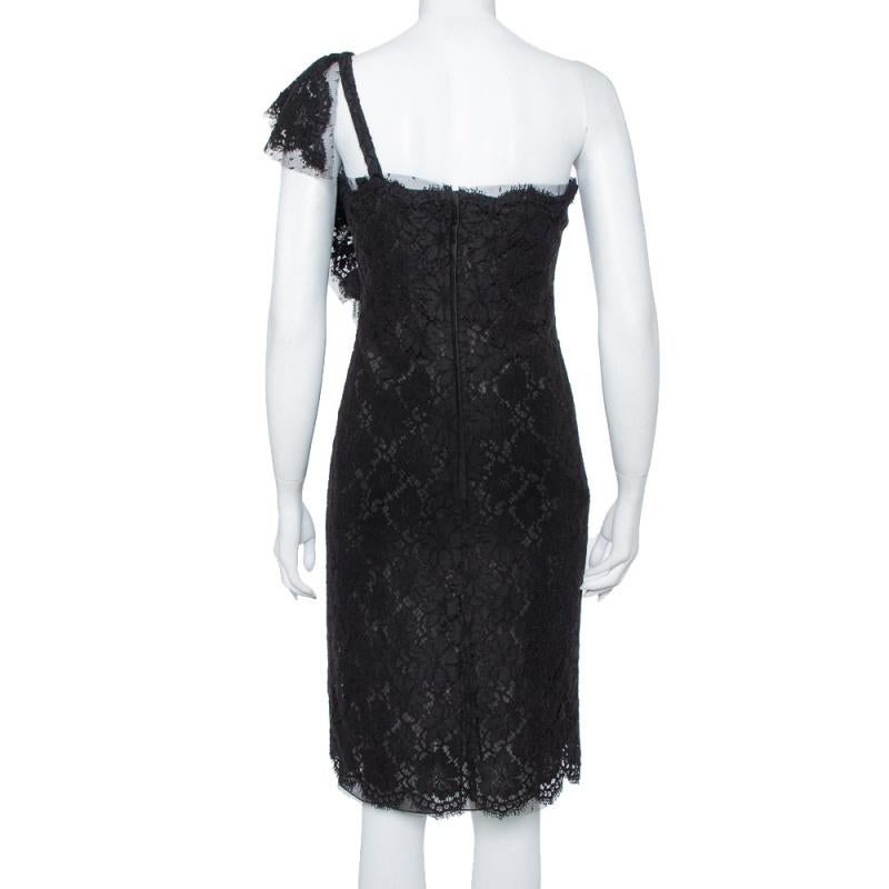 valentino black lace dress