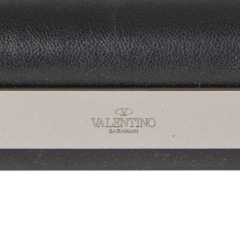 Women's VALENTINO black leather CRYSTAL SO NOIR VA VA VOOM Shoulder Bag
