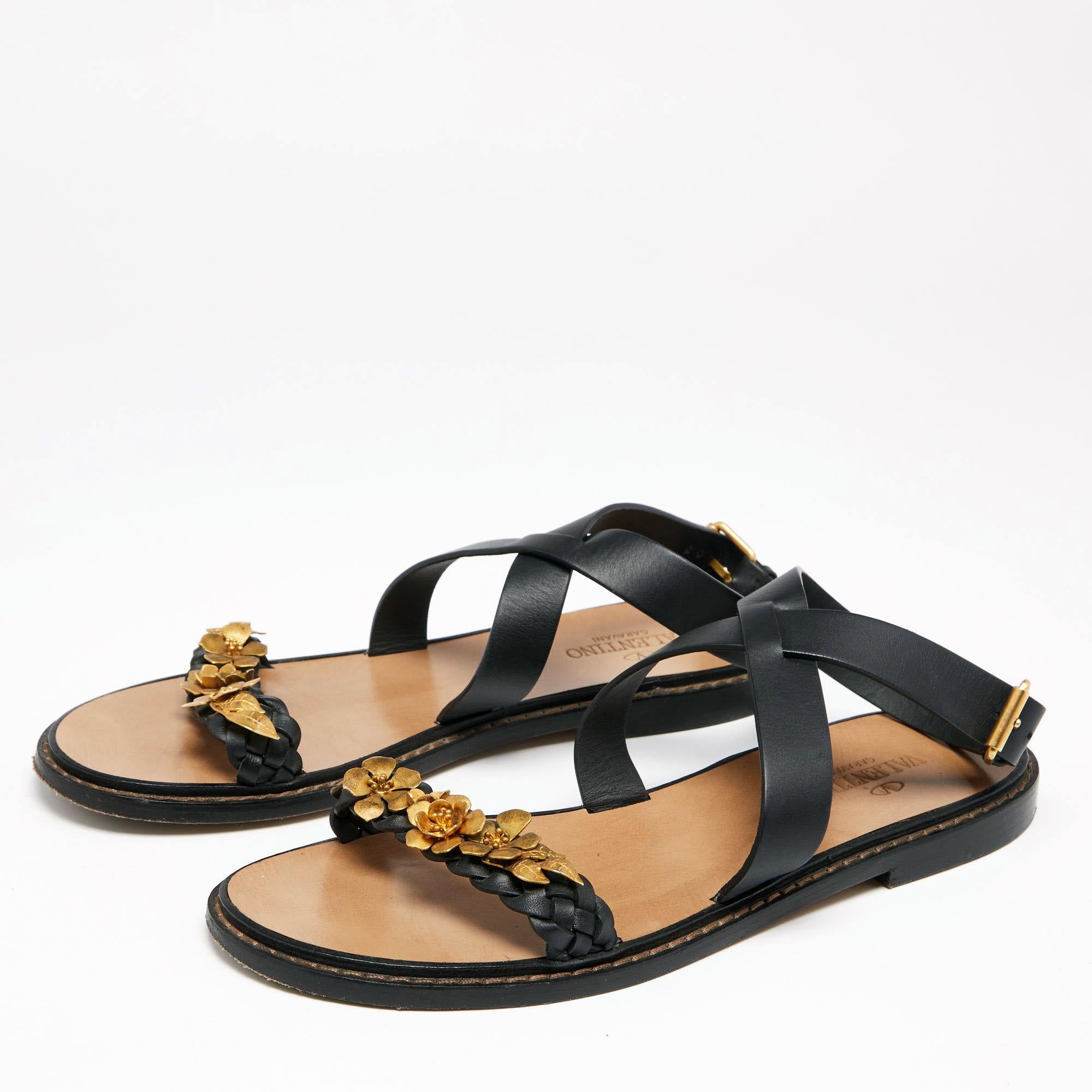 Sandals are a must-have for any season, but especially for the summer. This pair by Valentino is perfect for long summer days and eventful nights. An ideal daily wear companion, these sandals will help you nail the stylish look.

