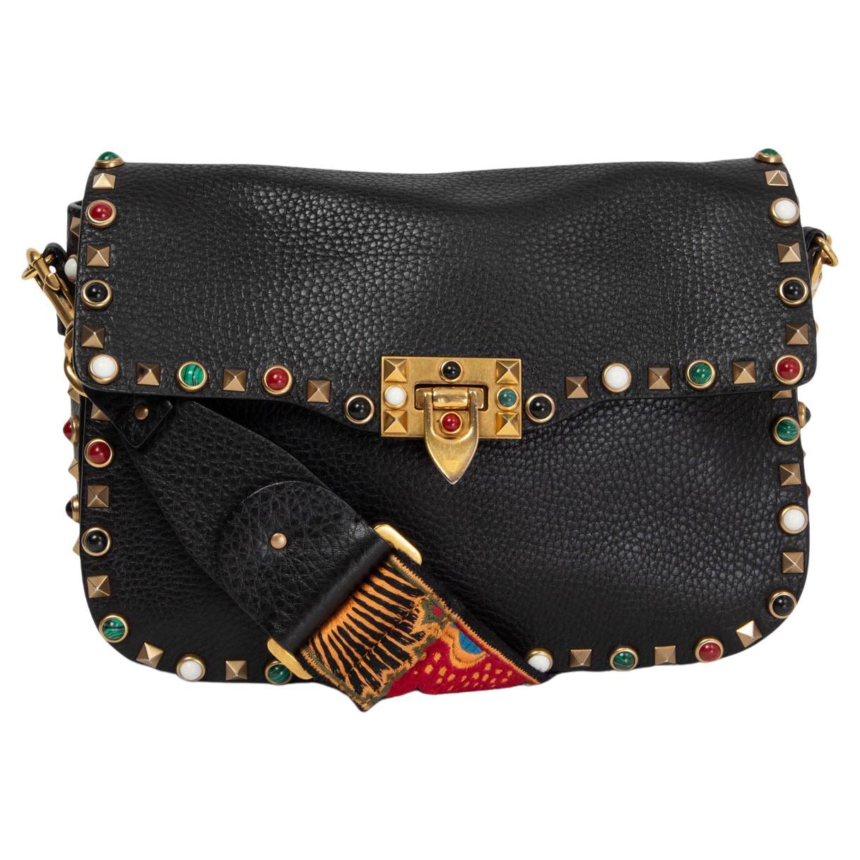 Valentino Rockstud Spike Flap Bag Quilted Velvet Small at 1stDibs ...