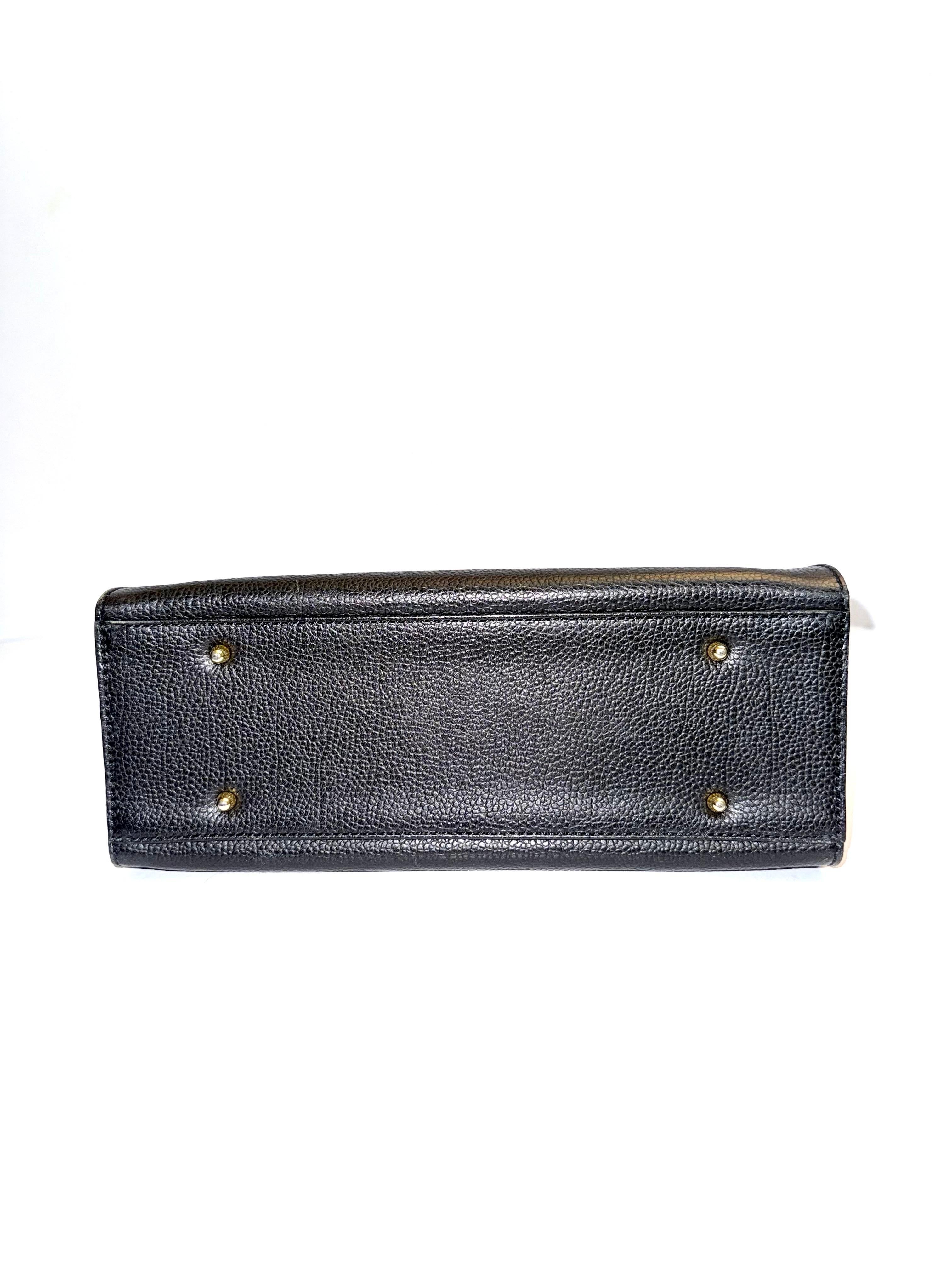 Women's or Men's Valentino black leather handle bag For Sale