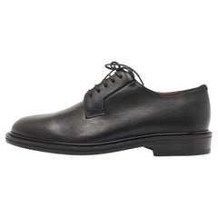 Valentino Black Leather Lace Up Derby 