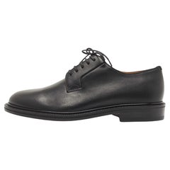 Valentino Black Leather Lace Up Derby