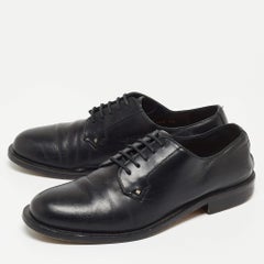 Derby Valentino en cuir noir à lacets, taille 38