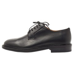 Valentino Black Leather Lace Up Derby Size 39.5