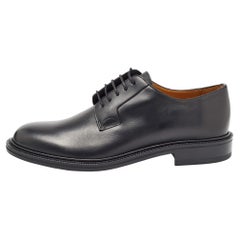 Valentino Black Leather Lace Up Oxford Size 42