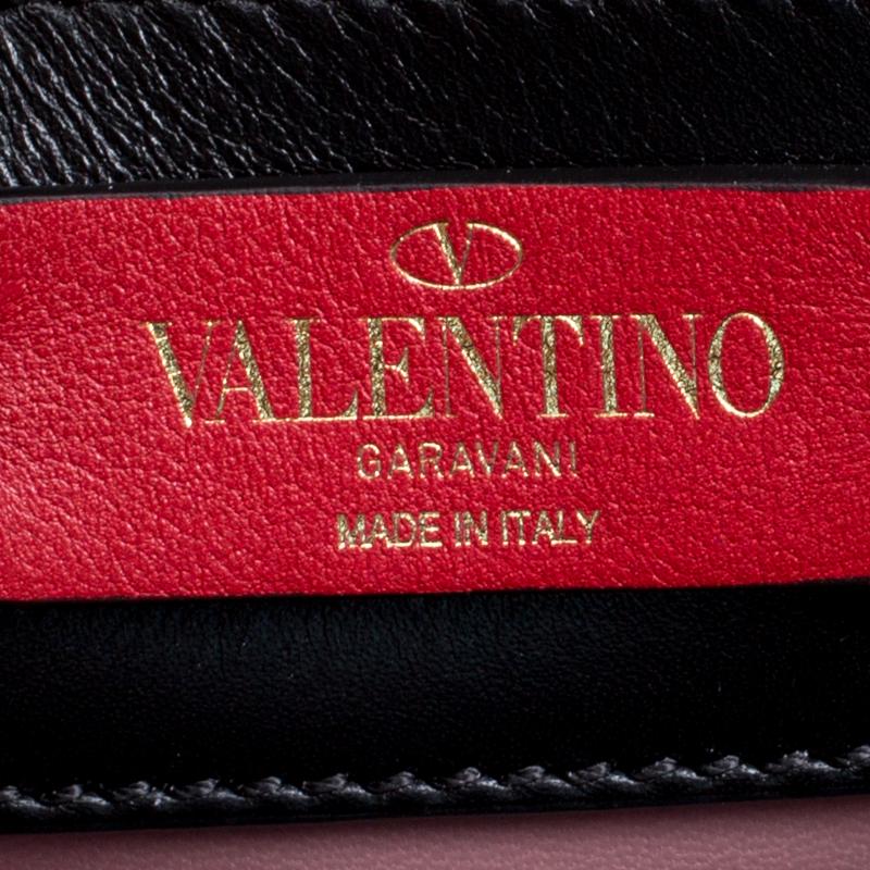 Valentino Black Leather Large Joylock Top Handle Bag 3