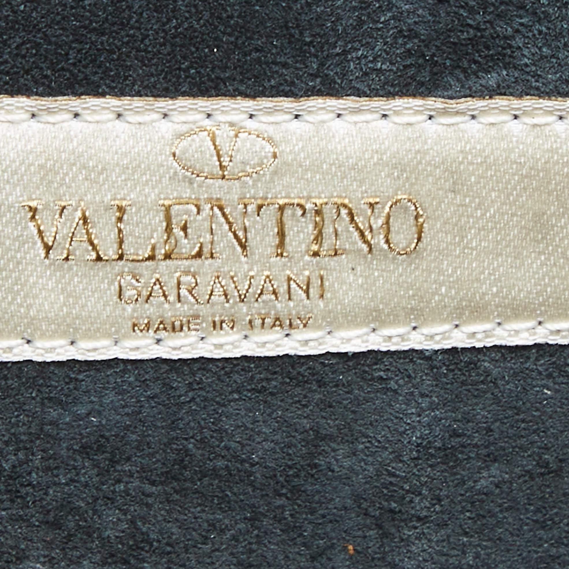 Valentino Black Leather Micro B Rockstud Beaded Shoulder Bag 5