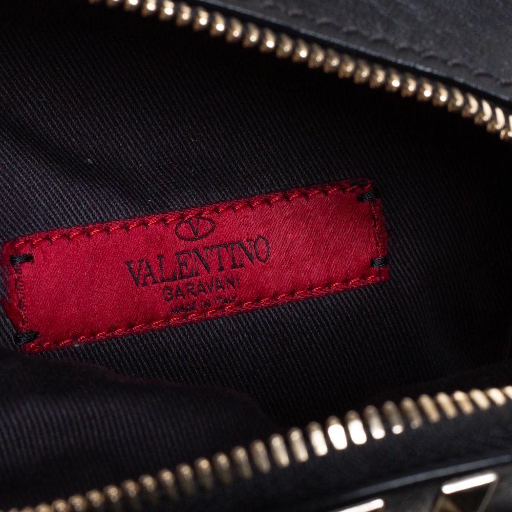 Valentino Black Leather Mini Rockstud Backpack 1