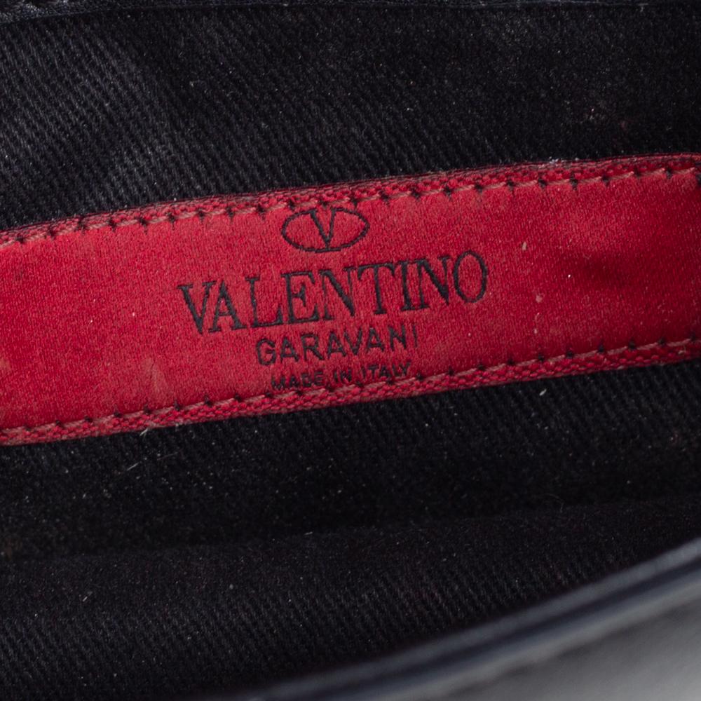 Valentino Black Leather Mini Rockstud Glam Lock Shoulder Bag 2