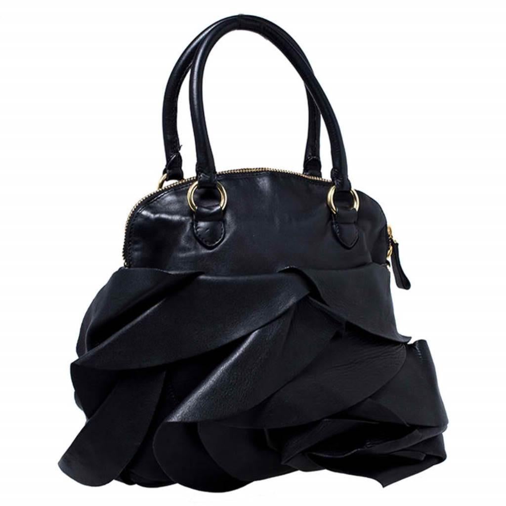 valentino black satchel