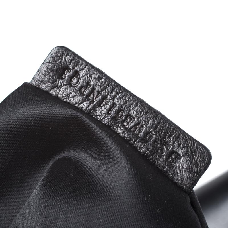 Valentino Black Leather Petale Rose Frame Bag 3