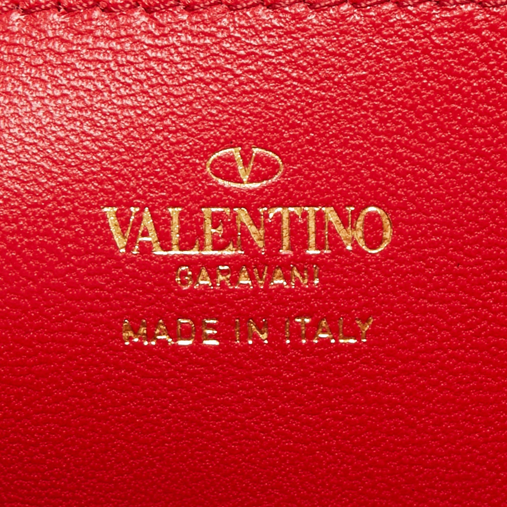 Valentino Black Leather Rockstud Alcove Box Top Handle Bag 7