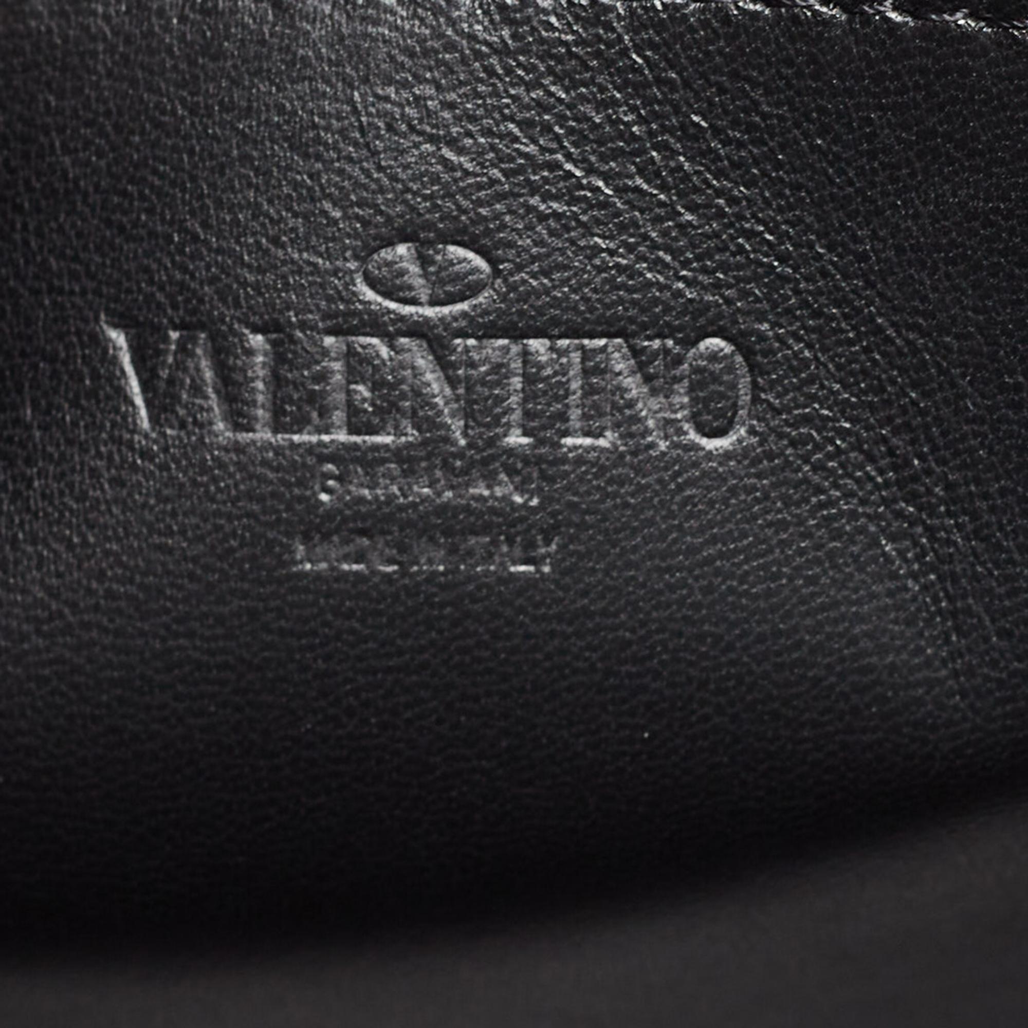 Valentino Black Leather Rockstud Alcove Tote 5