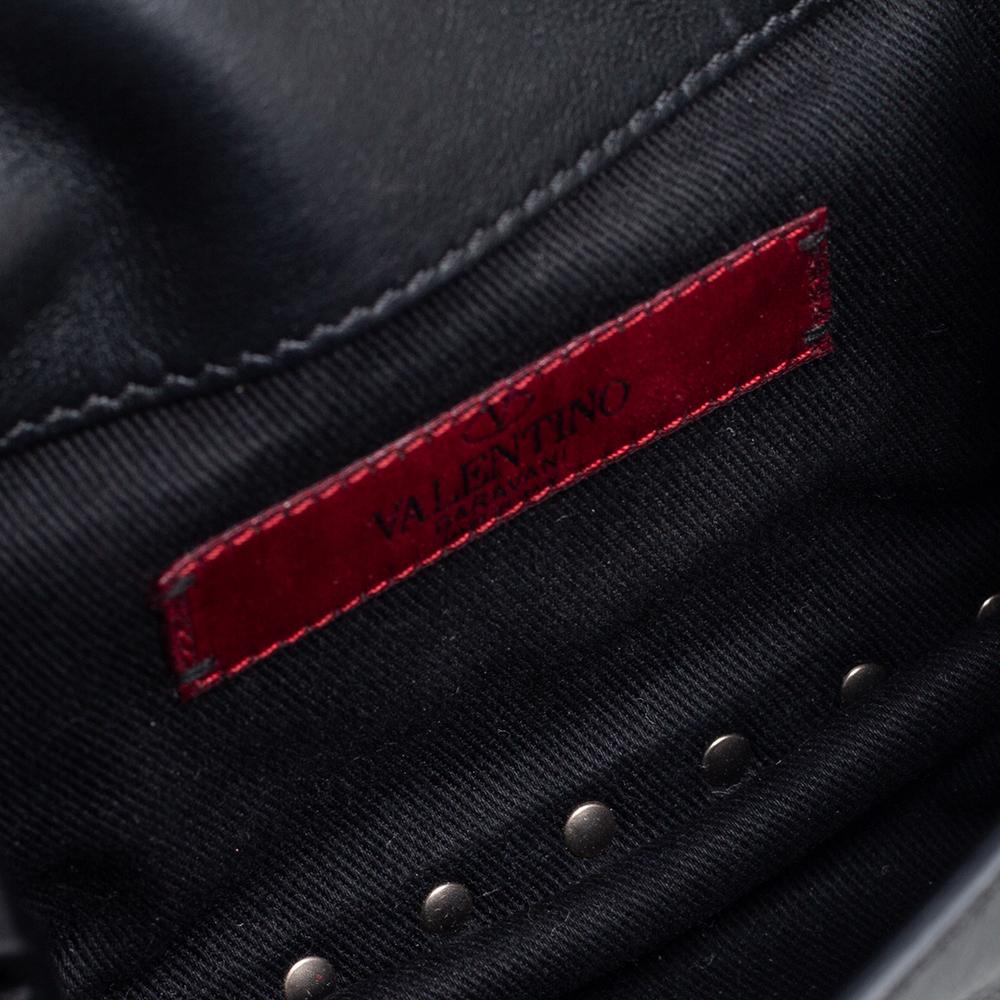 Valentino Black Leather Rockstud Belt Bag 2