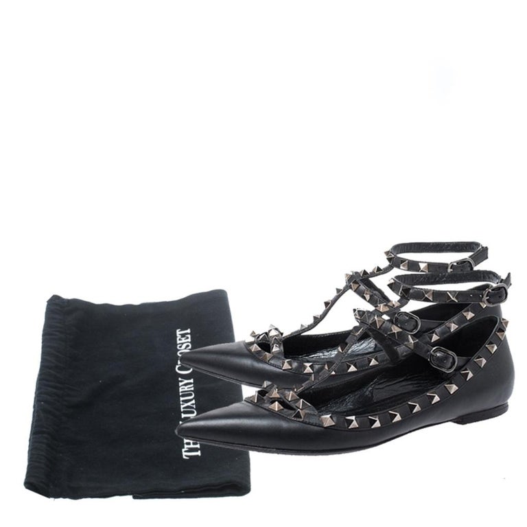 valentino caged ballet flats