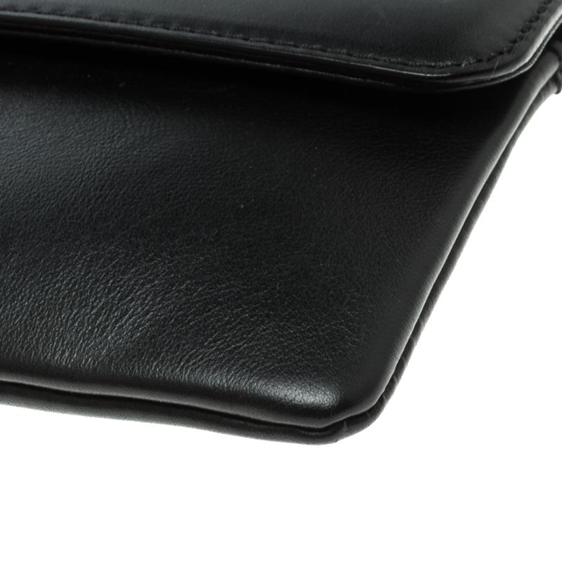Valentino Black Leather Rockstud Clutch Bag 7
