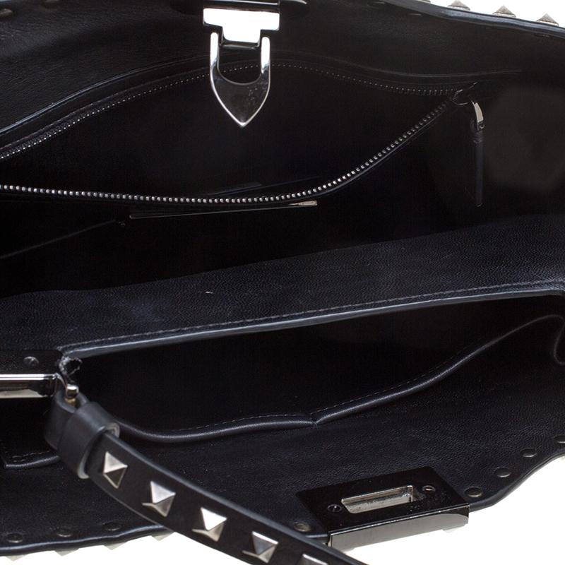 Valentino Black Leather Rockstud Crossbody Bag 3