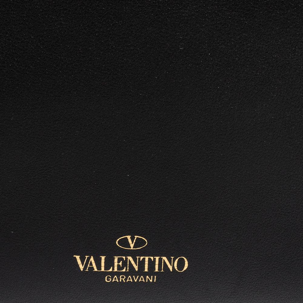 Valentino Black Leather Rockstud Flap Shoulder Bag 3