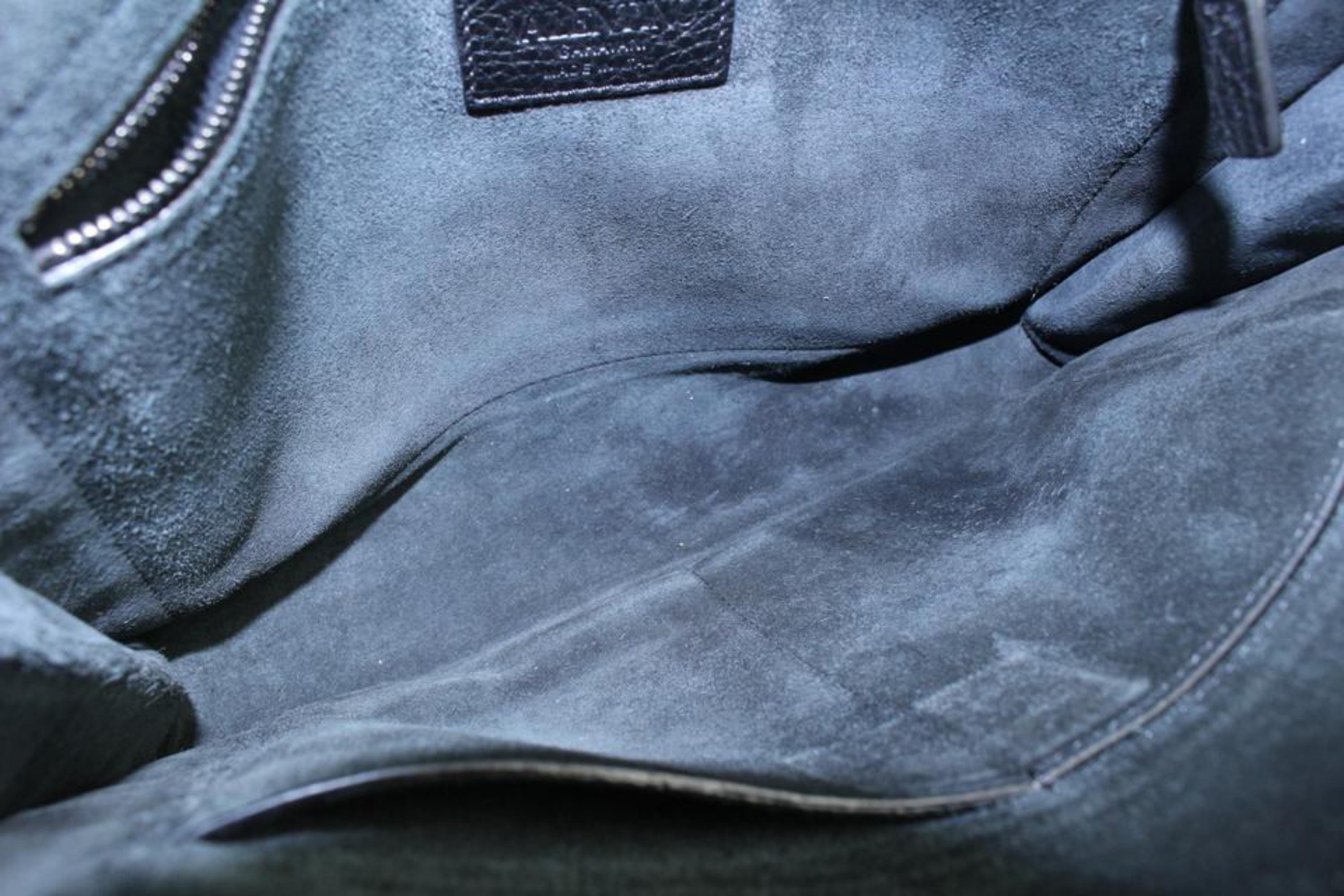 Women's Valentino Black Leather Rockstud Panel Clutch Handle Bag 111va17 For Sale